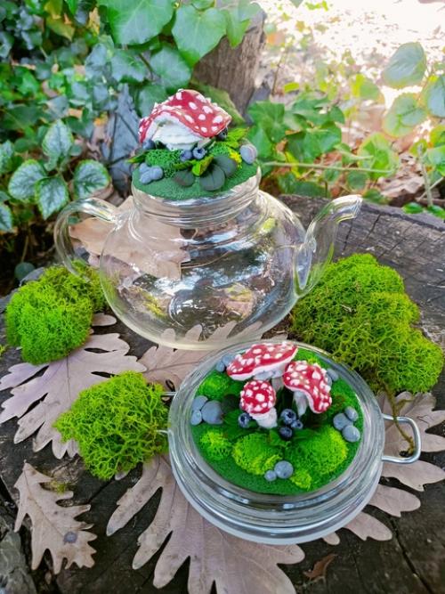 Наконец - то могу продемонстрировать декор посуды для кухни. 01