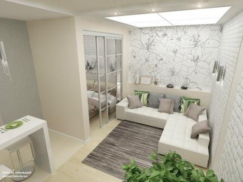 Проект однушки, площадь 44, 7 м. кв. 01