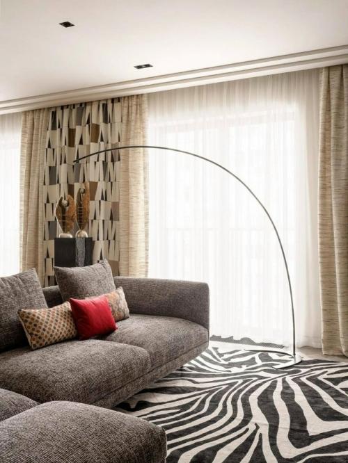 Современный интерьер московской квартиры результатом работы Елены поворовой стал. 02