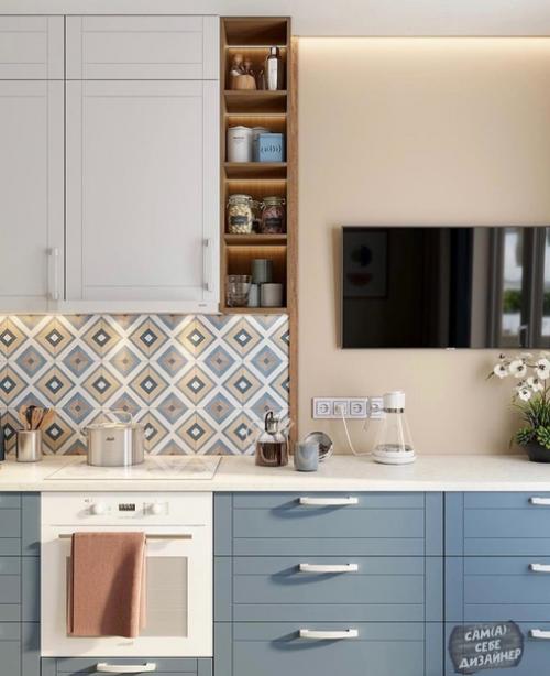 Кухня - гостиная, площадью - 13, 2 кв. 02