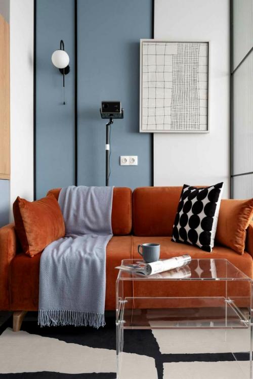 Интерьер квартиры - студии 29, 6 м 2 в ЖК AFI Tower в Москве. 08