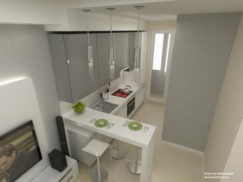 Проект однушки, площадь 44, 7 м. кв. 02