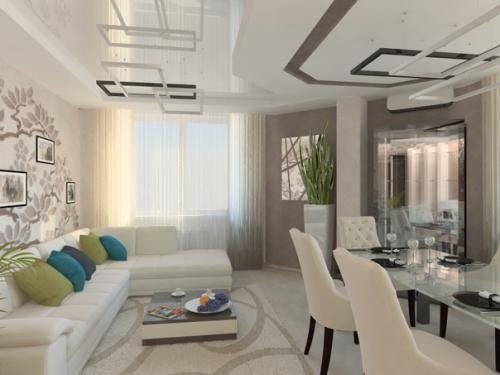 Дизайн - проект Гостиная с Обеденной Зоной + Коридор. 03