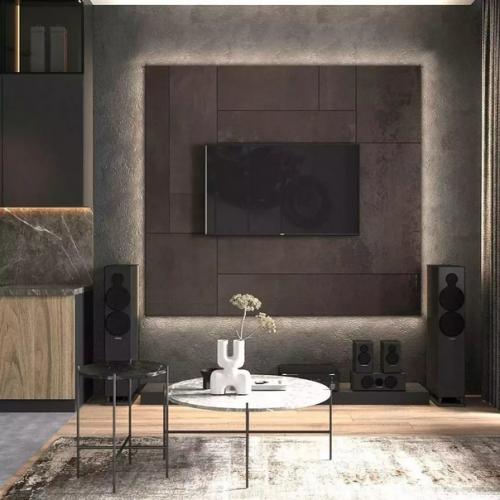 В интерьере этой кухни - гостиной площадью 16 кв. 02