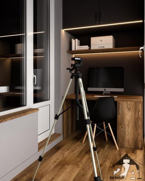 Интерьер лоджии, площадь 7, 54 м 2. 01