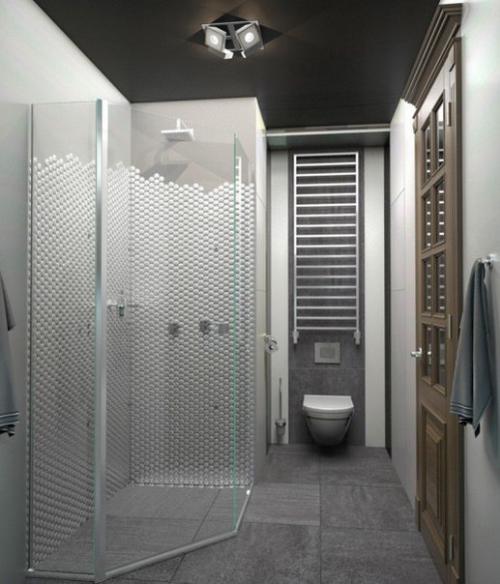 Интерьер ванной комнаты, кажется, бескрайним! 01