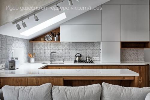 Кухня на мансардном этаже. 01