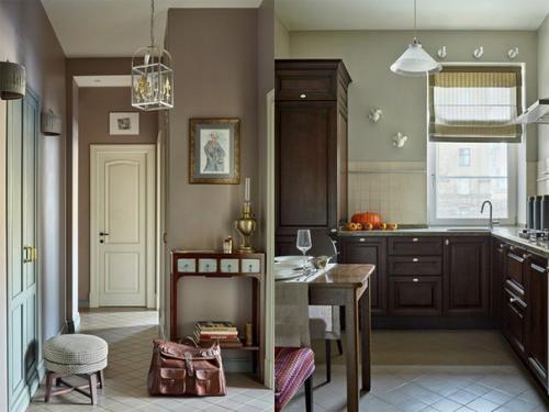 Квартира в стиле нео - ретро сочетает в себе элементы прошлого и современного подходов к оформлению интерьеров. 03