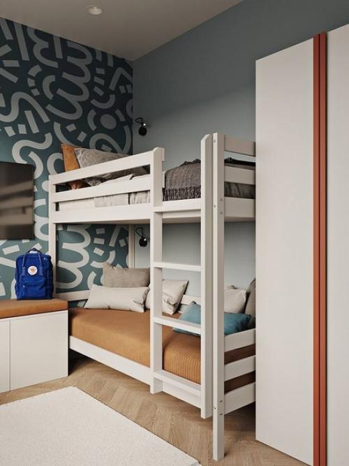 38 м 2 квартира для творческой мамы с двумя детьми. 07