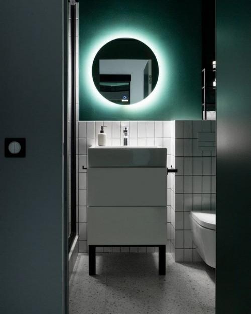 Современный интерьер с очень интересным освещением. 04