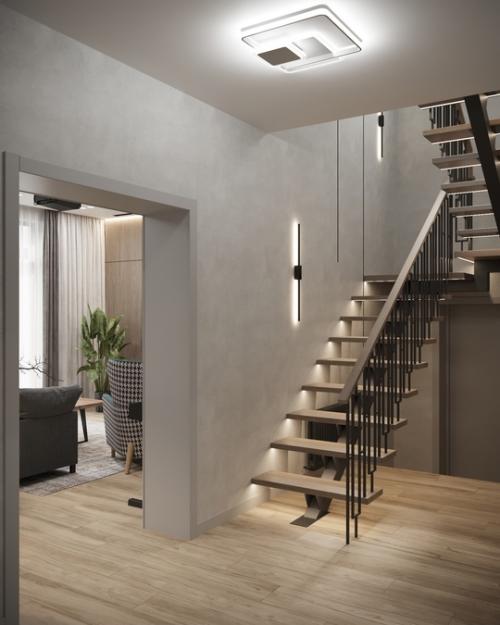 Недавно закончила 3 Д по новому проекту: дизайн коттеджа в кп Царев Град, в Самаре. 03