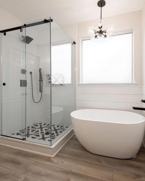 Ванная комната словно ждала этого ремонта и полного преображения своего интерьера! 06