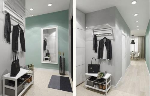 Интерьер однокомнатной квартиры площадью 45 кв. 07