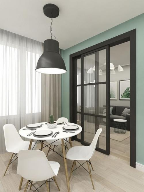 Интерьер однокомнатной квартиры площадью 45 кв. 05