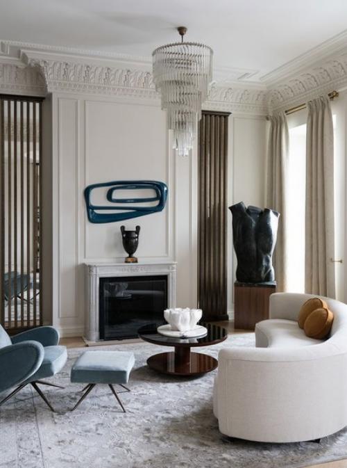 Неоклассика.  Этот стиль, называемый неоклассикой, сочетает в себе классические каноны и современный взгляд на дизайн. 01