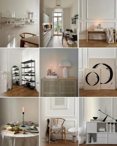 Скандинавский минимализм в деталях просторной квартиры с высоким потолками. 06