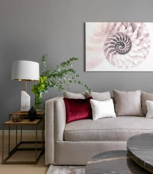 Бургунди и бархат: как оживить 57 кв. 02