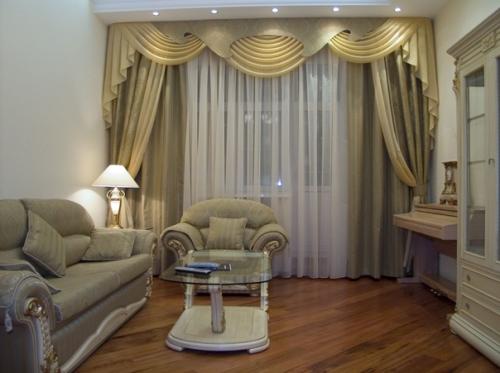 Портьеры в гостиную: лучшие вдохновения в реальных интерьерах. 01