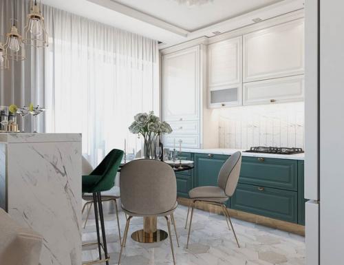 Дизайн - проект кухни - студии. 01