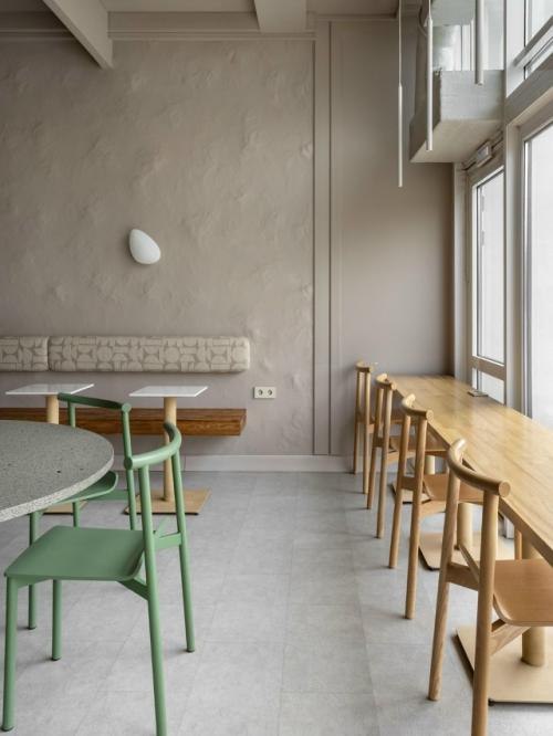 Природные текстуры и джапанди: кофейня в Челябинске. 01