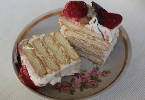 Торт из печенья и творога? 08