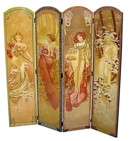 Более будуарного и интригующего предмета в обстановке, чем ширма трудно себе представить. 02