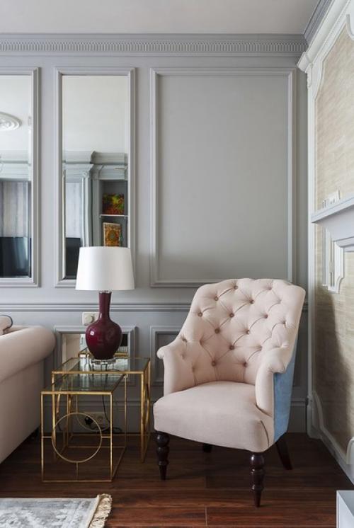 Неоклассика.  Этот стиль, называемый неоклассикой, сочетает в себе классические каноны и современный взгляд на дизайн. 04