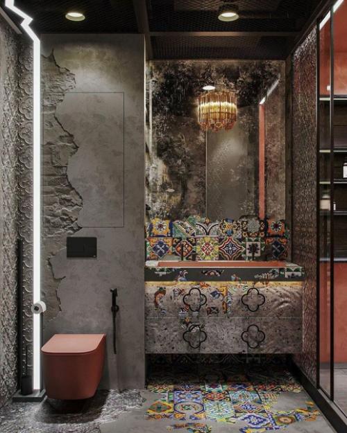 Интерьер ванной комнаты. 08