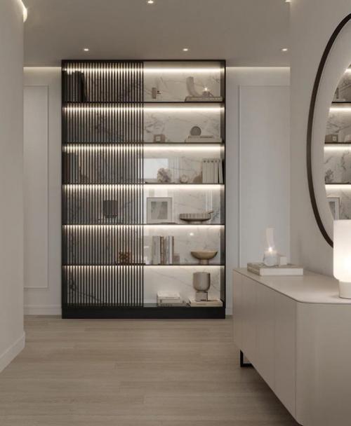 В этой небольшой гостиной важно было создать стильный интерьер с минимумом мебели и аксессуаров. 03