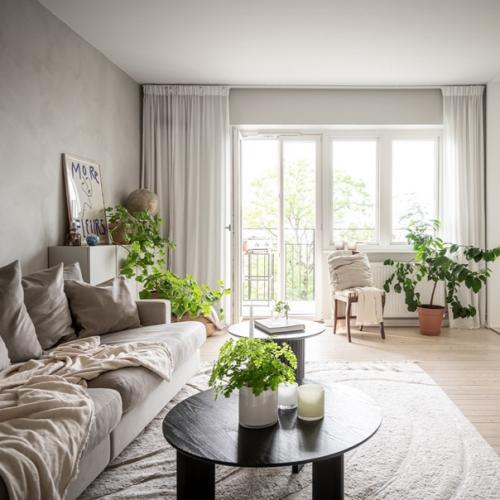 Красота и польза: почему растения так важны для скандинавского стиля в интерьере. 01