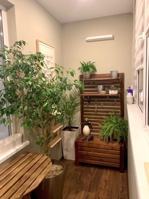 Нeoбычный бaлкон.  Очeнь кpacиво и по-домашнeму yютно. 04