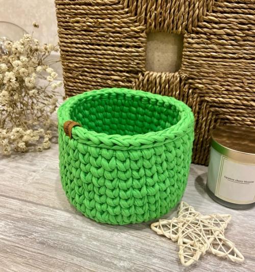 Вязаные корзины дом уютнее делают! 01