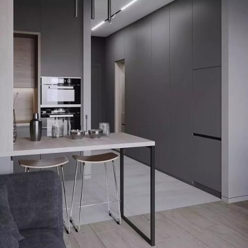 Кухня - гостиная площадью 17 кв. 07