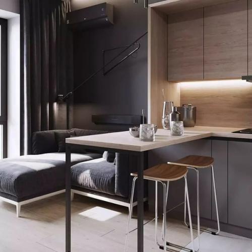 Кухня - гостиная площадью 17 кв. 03