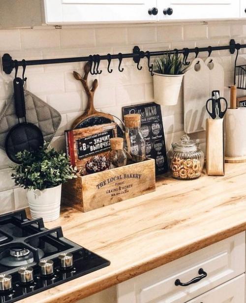 Примеры организации хранения на кухне. 05