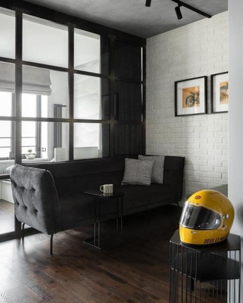 Современный интерьер с очень интересным освещением. 07