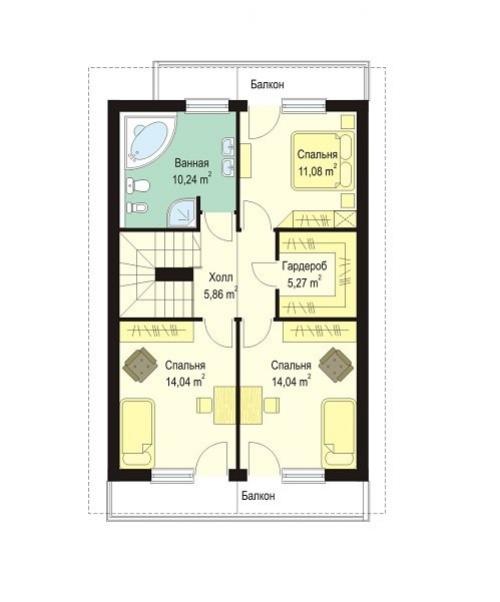 Дом с мансардой. 03 Дом с мансардой. 03