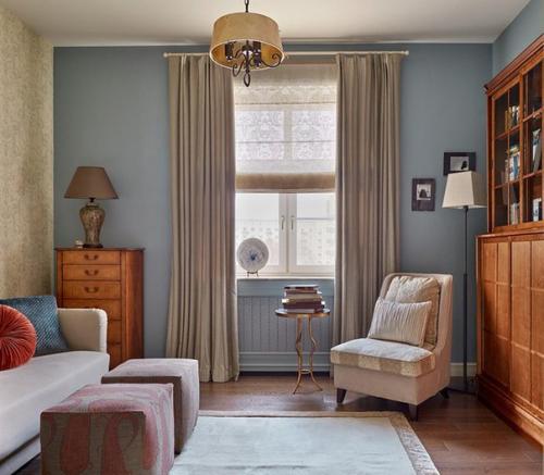 Квартира в стиле нео - ретро сочетает в себе элементы прошлого и современного подходов к оформлению интерьеров. 01