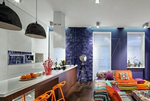 Восхитительные примеры правильного оформления кухни, совмещенной с гостиной. 06