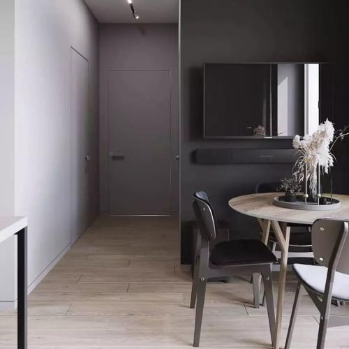 Кухня - гостиная площадью 17 кв. 05