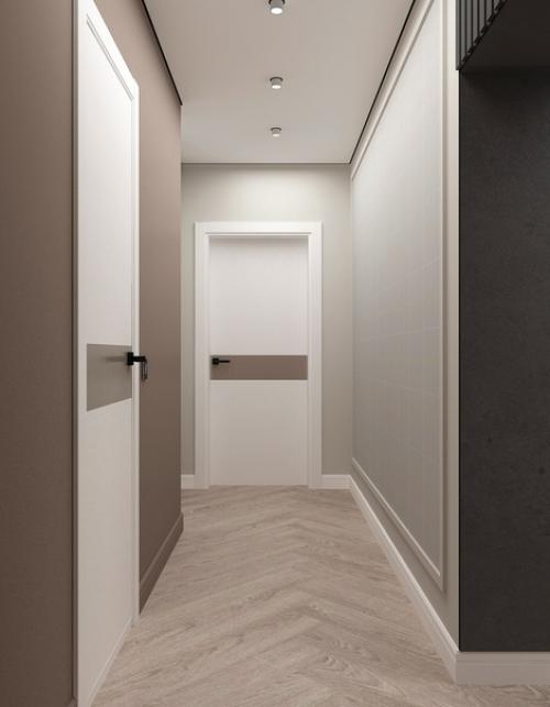 Интерьер прихожей - кухни - коридора. 07