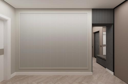 Интерьер прихожей - кухни - коридора. 08