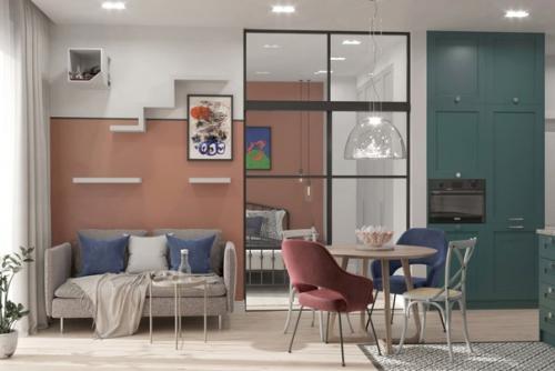 Двухкомнатная квартира, площадью - 47, 5 кв. 01