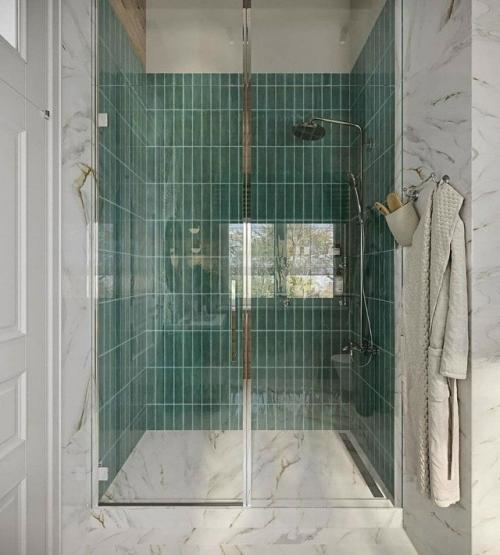 Бирюзовый оазис в ванной комнате. 02