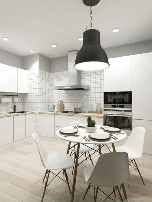 Интерьер однокомнатной квартиры площадью 45 кв. 03