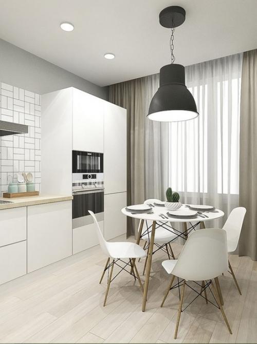 Интерьер однокомнатной квартиры площадью 45 кв. 04