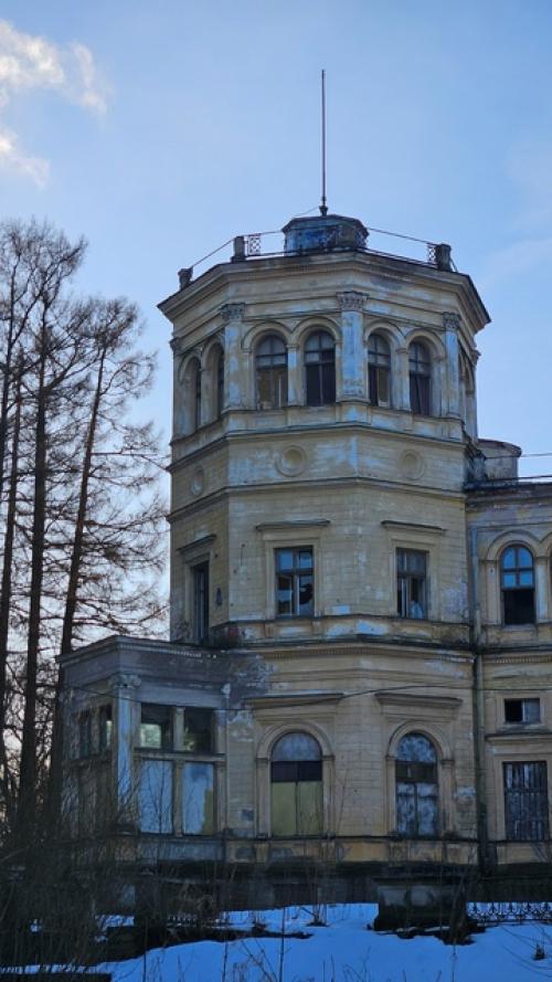 Поехали прогуляться в стрельну и решили заехать одним глазочком посмотреть на заброшенную михайловскую дачу. 08