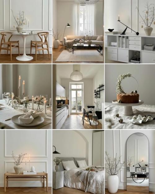 Скандинавский минимализм в деталях просторной квартиры с высоким потолками. 01