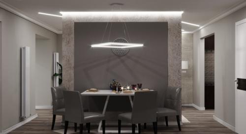 Кухня - гостиная с перегородкой. 02