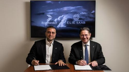 В ноябре 2025 года Elie Saab заключил соглашение с Bombardier о разработке интерьеров для роскошного частного самолёта Global 8000. 
